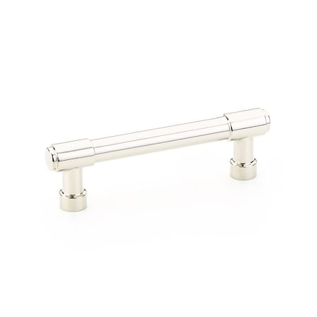 Emtek Jasper Cabinet Pull with 3-1/2 in Center to Center Polished Nickel Lifetime Finish 86686US14